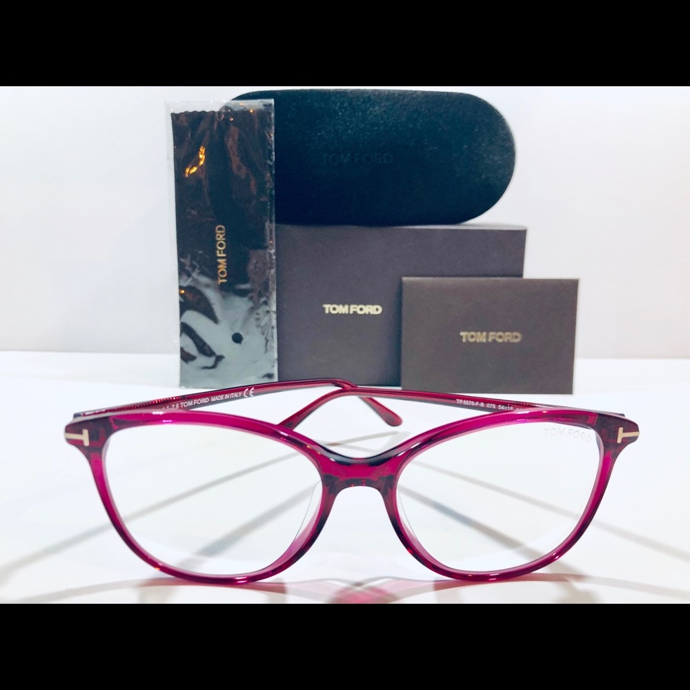 Tom Ford Eyeglasses Transparent Fuchsia Rose Gold